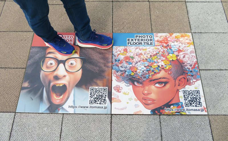 写真陶板　広告媒体